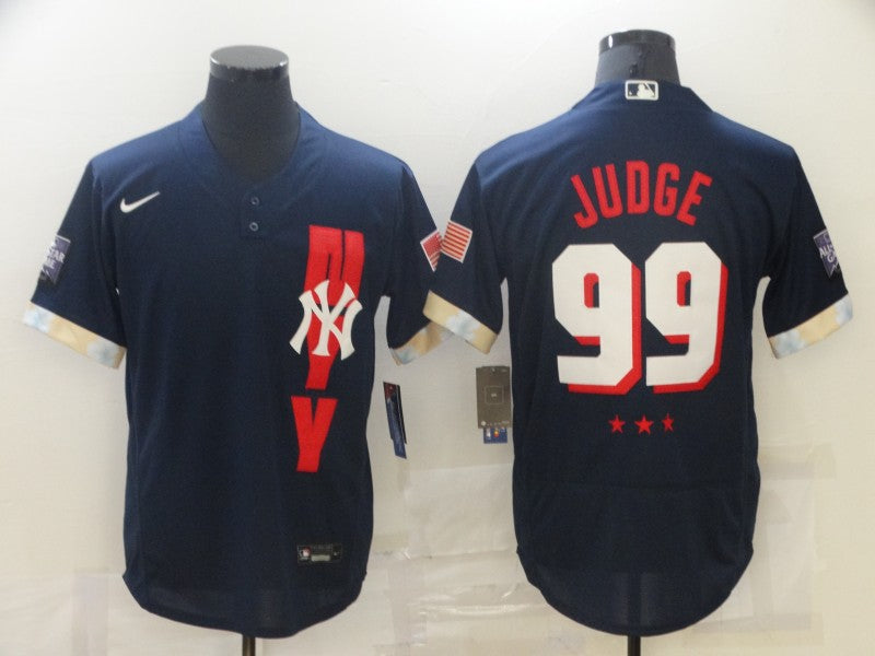 Men's New York Yankees Aaron Judge #99 Navy All Star Jersey